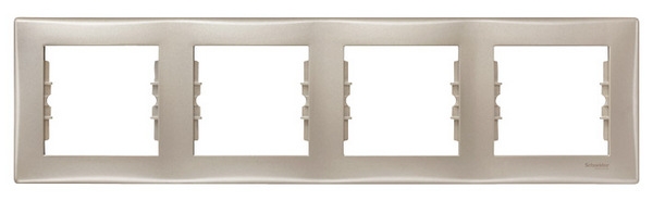 Schneider Electric Ramka poczwórna Sedna pozioma satyna SDN5800768