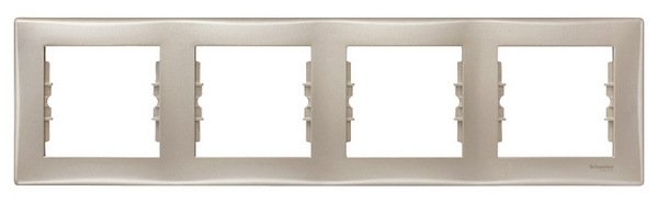 Schneider Electric Ramka poczwórna Sedna pozioma satyna SDN5800768