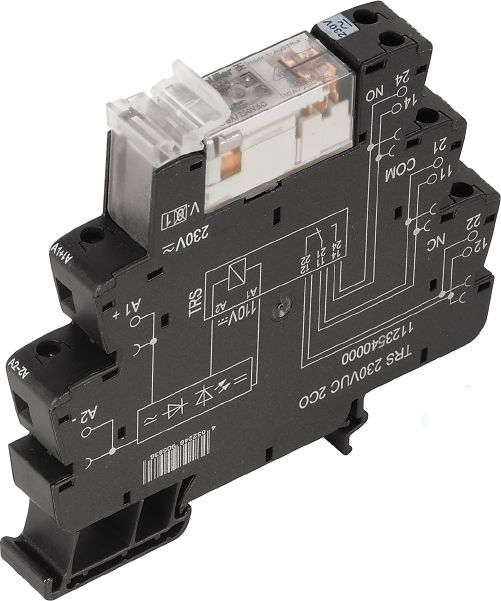 Weidmuller Przekaźnik przemysłowy TRS 2P 8A 230V AC / DC 2CO (1123540000)