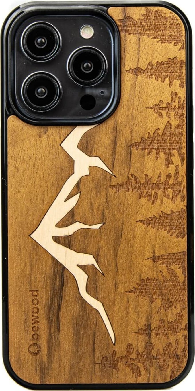 BeWood Drewniane Etui Bewood iPhone 14 Pro GÓRY IMBUIA