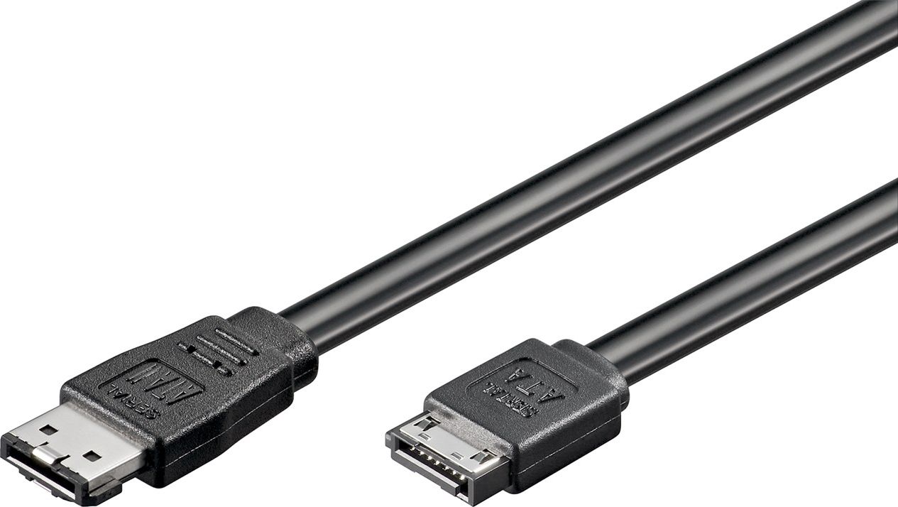 Goobay eSATA - SATA, 0.5m, Czarny (JAB-853933)