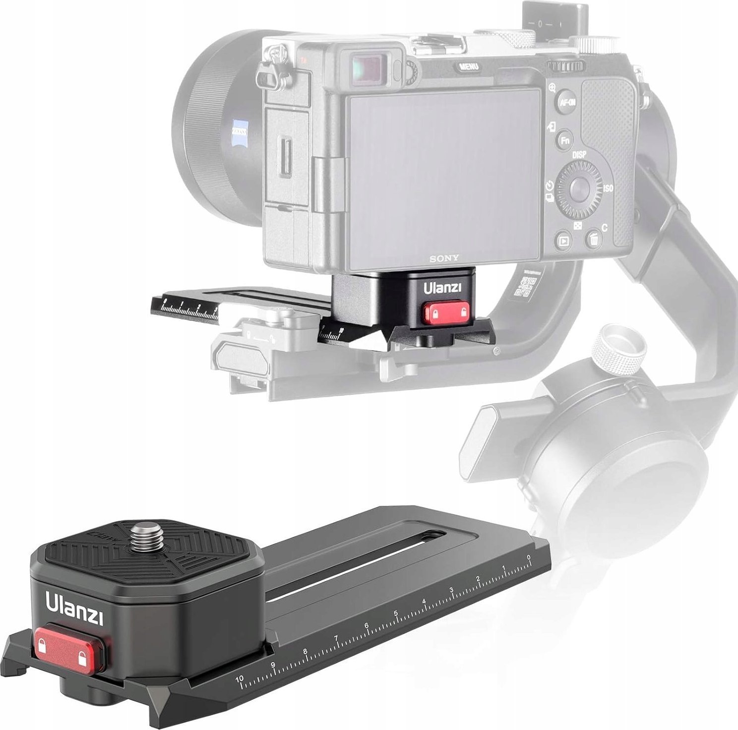 Ulanzi Uchwyt Grip Płytka Szyna Ze Skalą Mocowanie 1/4"" Do Dji Ronin Rsc 2 Ulanzi / R085