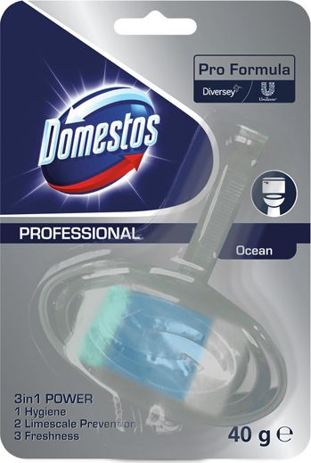 Domestos SKU 101102001 - kostka z koszyczkiem OCEAN 40g, 3w1 Power.