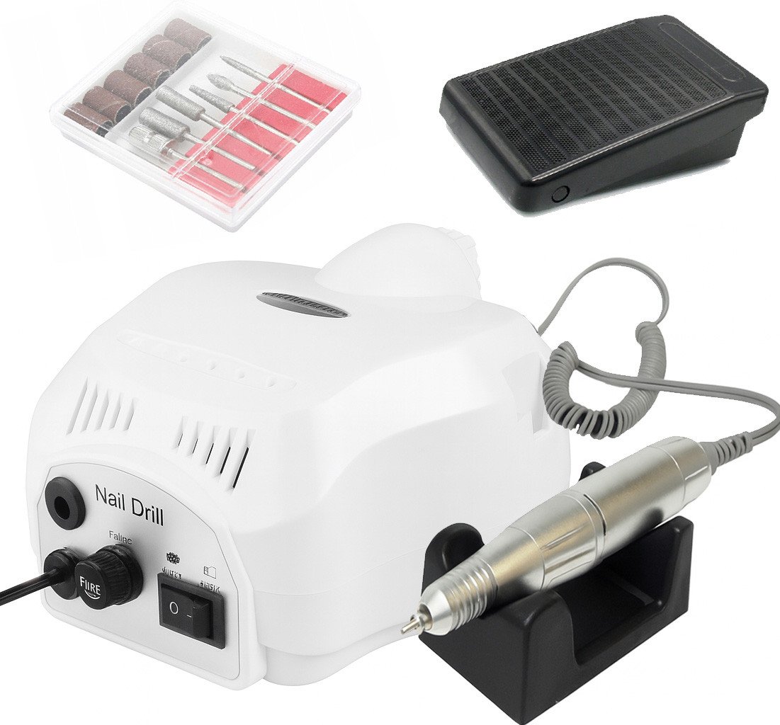 Frezarka do paznokci manicure 30W 35000RPM RIWALL RF-01 + zestaw frezów