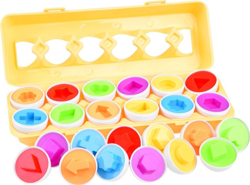 Triton Układanka Jajka pasujące kształty 12szt. ZA3810