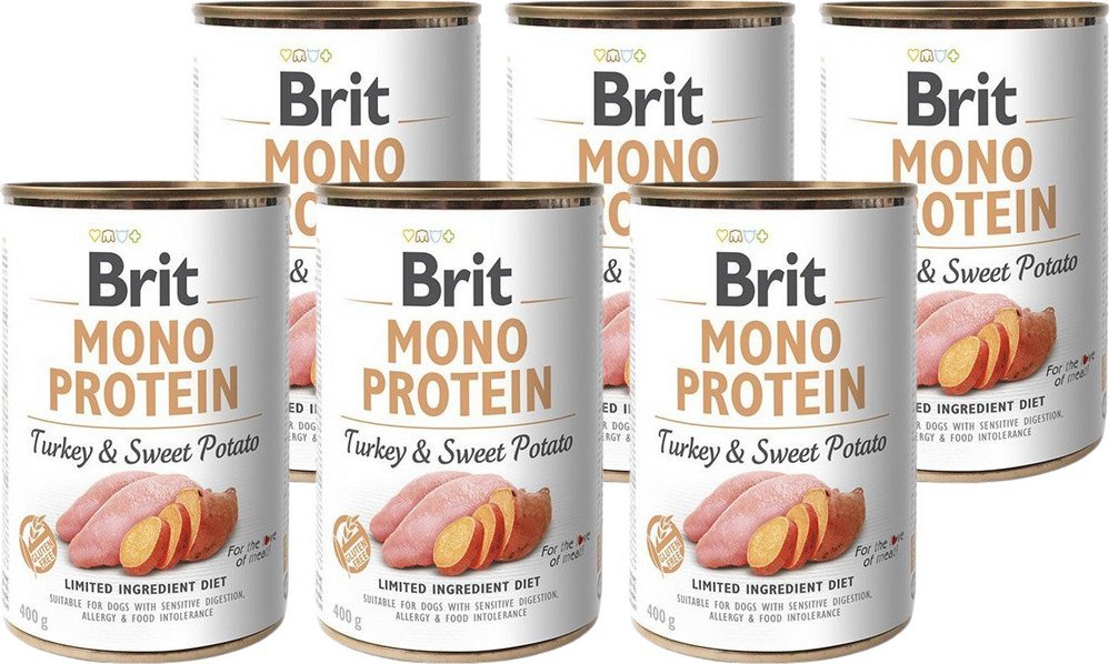 Brit MONO PROTEIN TURKEY & SWEET POTATO 6x400g