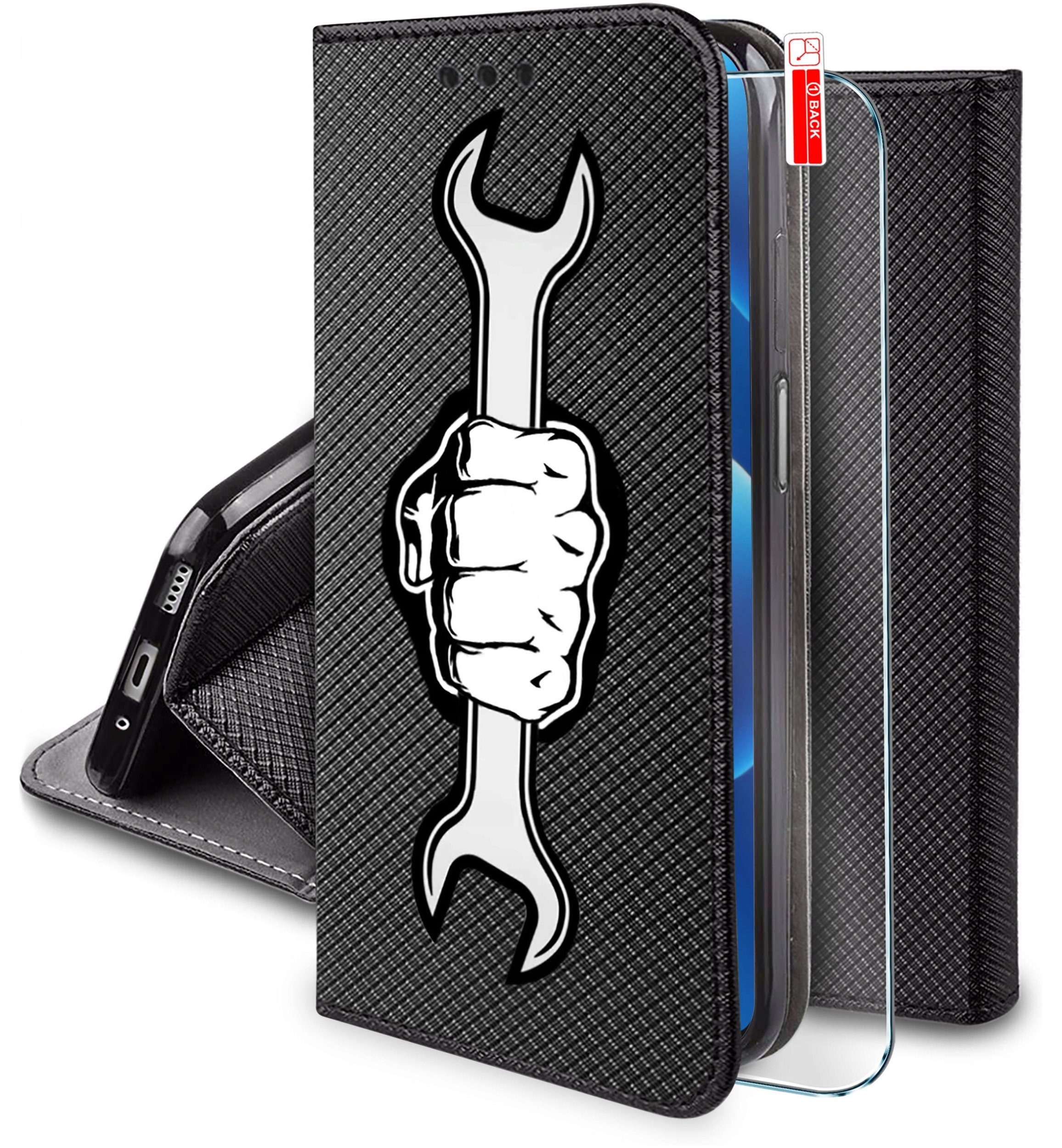 Etui do Xiaomi Redmi A5 MAGNET WZORY CASE + SZKŁO 9H