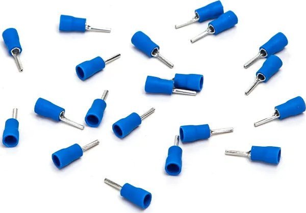 Aigostar Preizolowane zaciski tłoczone na zimno PTV2-10 20 szt., niebieskie Preizolowane zaciski tłoczone na zimno PTV2-10 20 szt., niebieskie