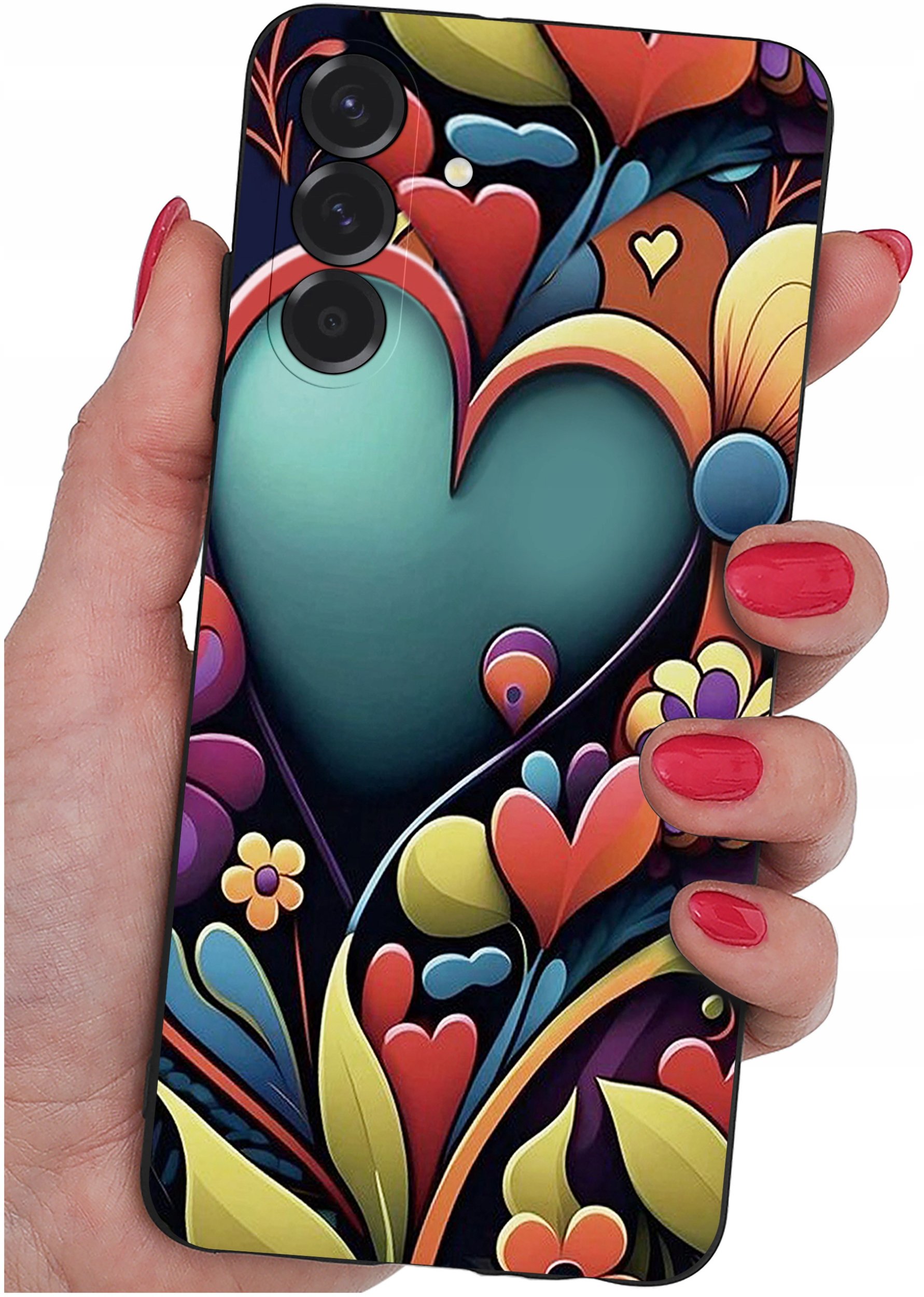 ETUI do Samsung A56 5G | WZORY | SILIKONOWE MATT CASE + SZKŁO 9H