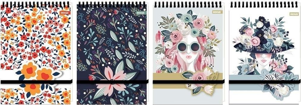 Kołonotes A6/96K kratka Flower (10szt)