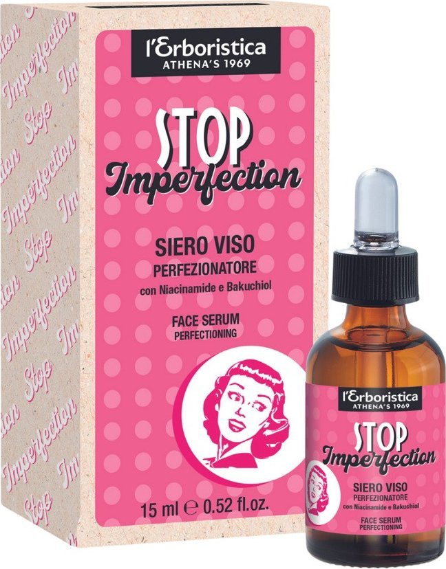 L'Erboristica Stop Imperfection Serum do twarzy wygładzające, 15 ml