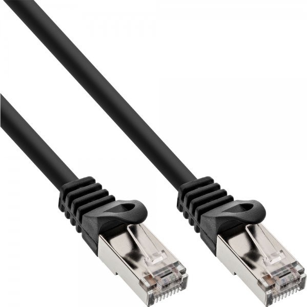InLine 25pcs. pack Bulk-Pack InLine® Patch cable, SF/UTP, Cat.5e, black, 5m