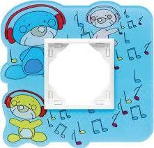 Efapel EFAPEL KIDS RAMKA 1-KROTNA NIEBIESKIE PAMPY 90910 NP