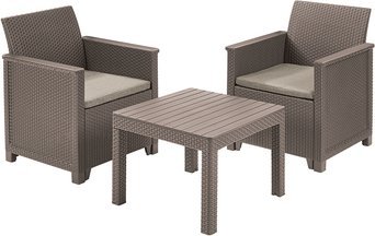 Keter Meble ogrodowe zestaw Elodie z klasycznym stołem