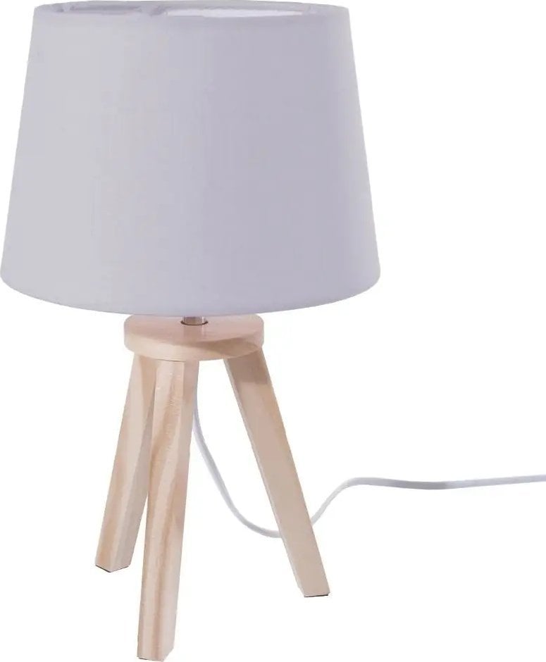 Atmosphera Lampa nocna z trójnogu, 31 cm, kolor szary