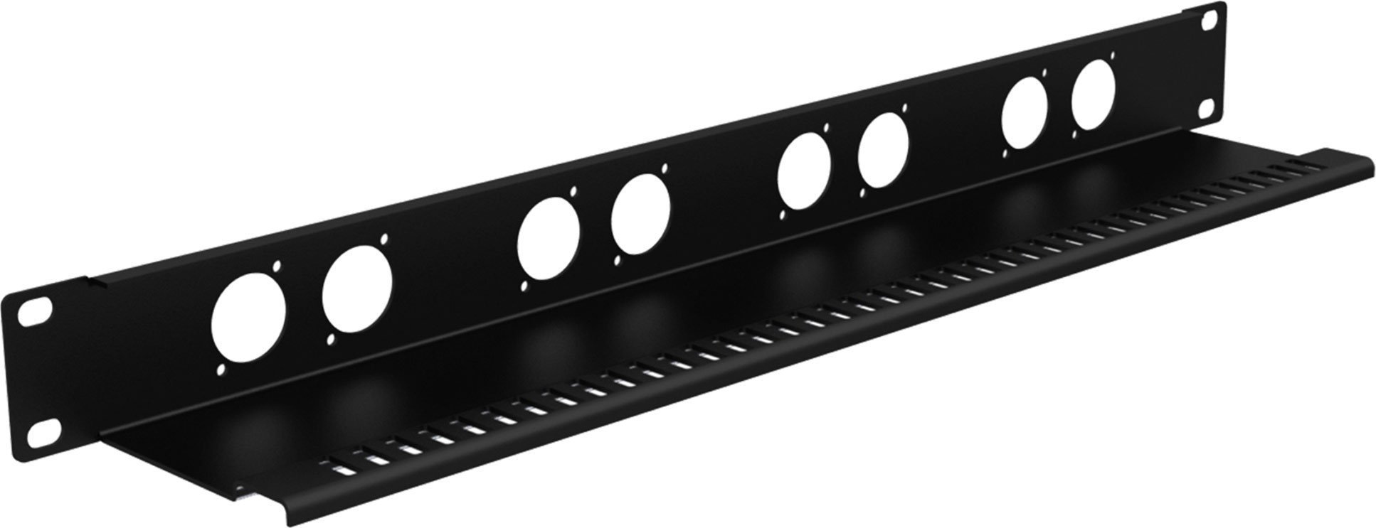 Caymon CAYMON BP108T Panel maskujący do szaf rack 19” z półką odciążającą, 8x D, 1 HE