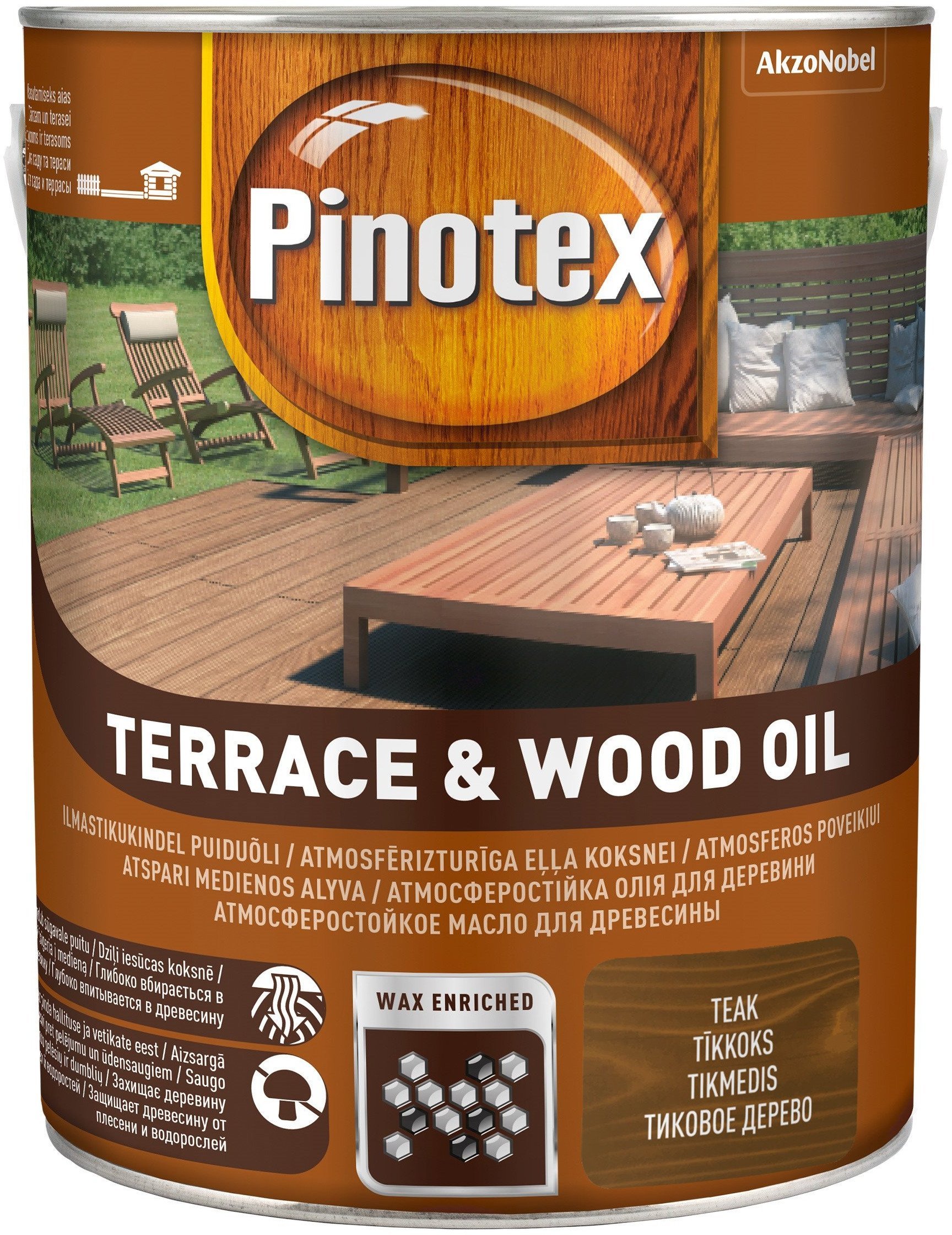 PINOTEX TERRACE WOOD OIL TEAK 3L