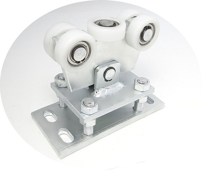 Zabi Wózek wahliwy z regulacją 5 rolek do profili 80x80mm ścianka 5mm WR-5T-80