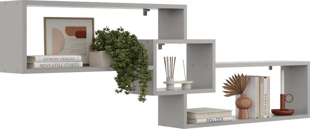 KROKUS Półka ALESIA 2 szara