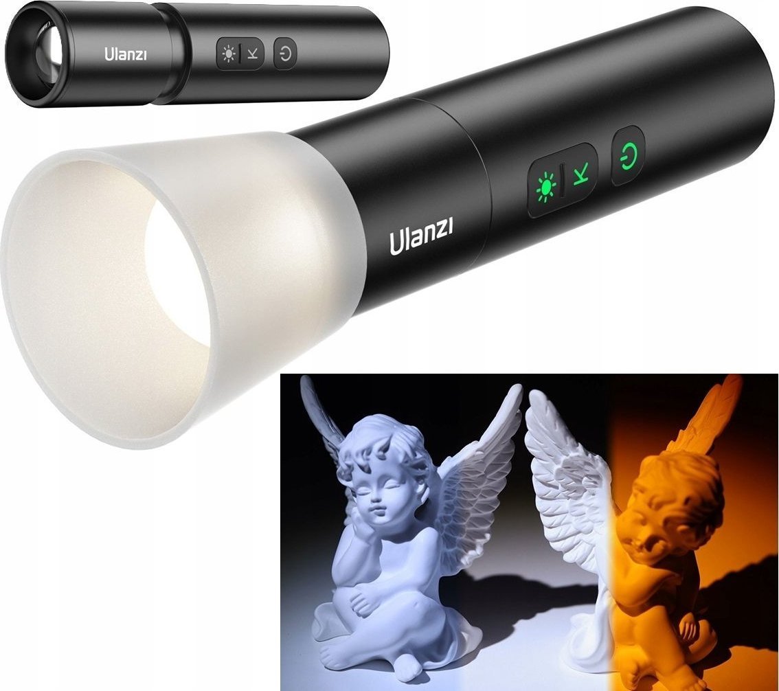 Lampa studyjna Ulanzi Latarka Fotograficzna LED 2000k-5500k-8000k (Lm07)