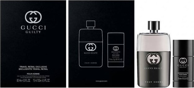 Gucci Guilty Pour Homme Woda toaletowa, 90 ml + Dezodorant w sztyfcie, 75 ml