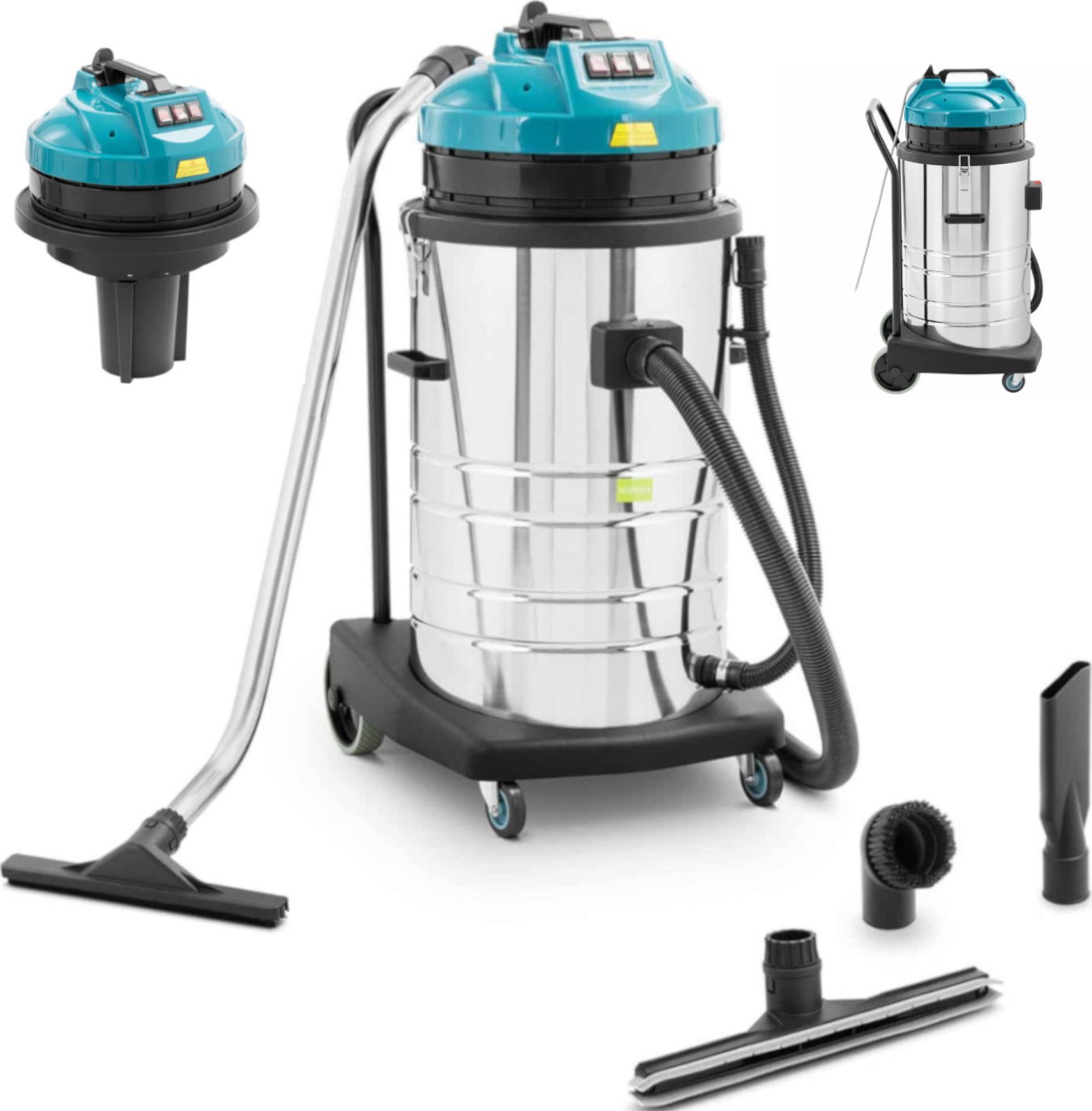 Odkurzacz przemysłowy Ulsonix Odkurzacz przemysłowy do czyszczenia na sucho i mokro 3000 W 80 l Odkurzacz przemysłowy do czyszczenia na sucho i mokro