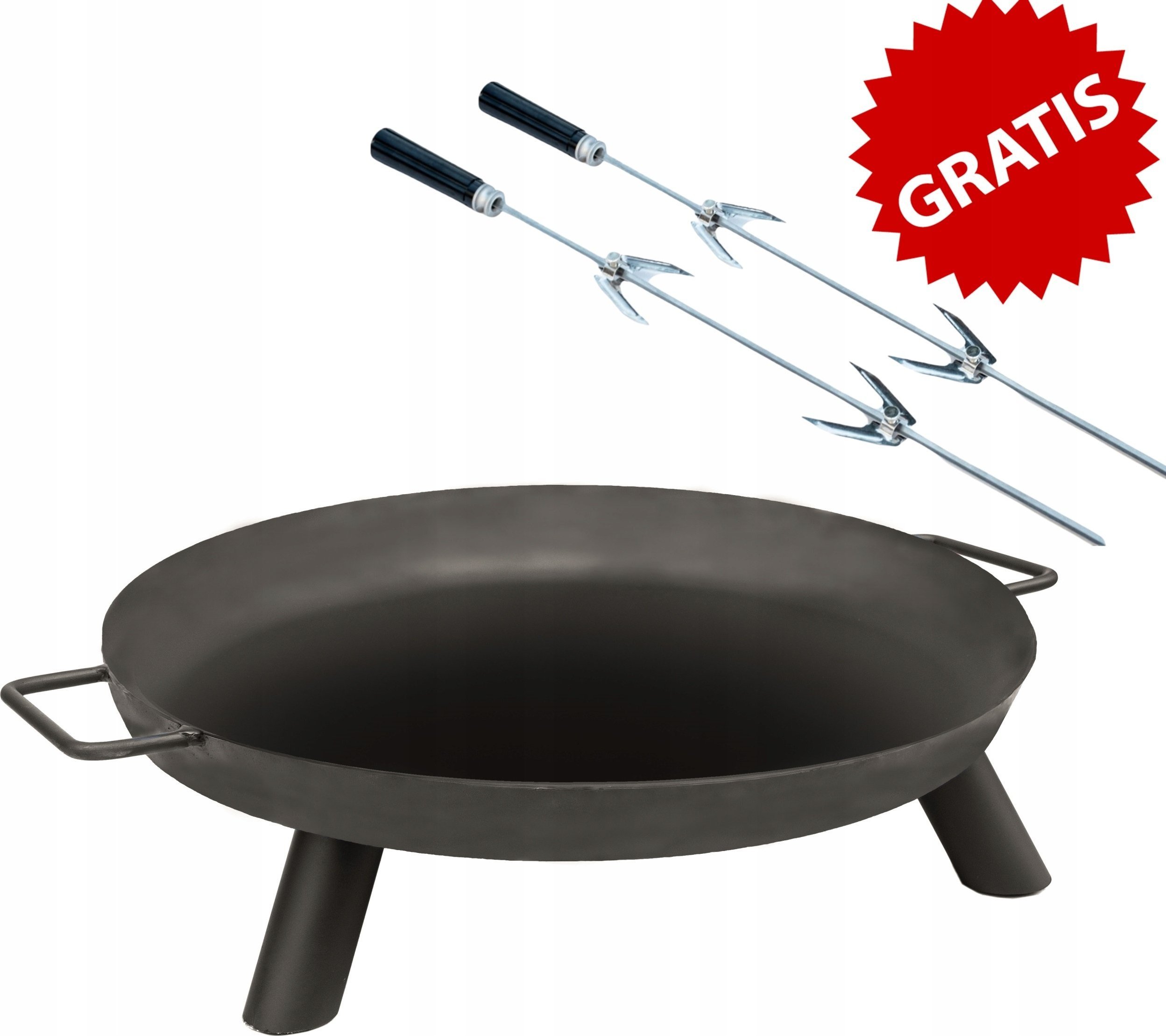 Palenisko ogrodowe PALENISKO OGRODOWE STALOWE GRUBE NA OGNISKO KOCIOŁEK 60CM GRUBOŚĆ AŻ 2 MM!