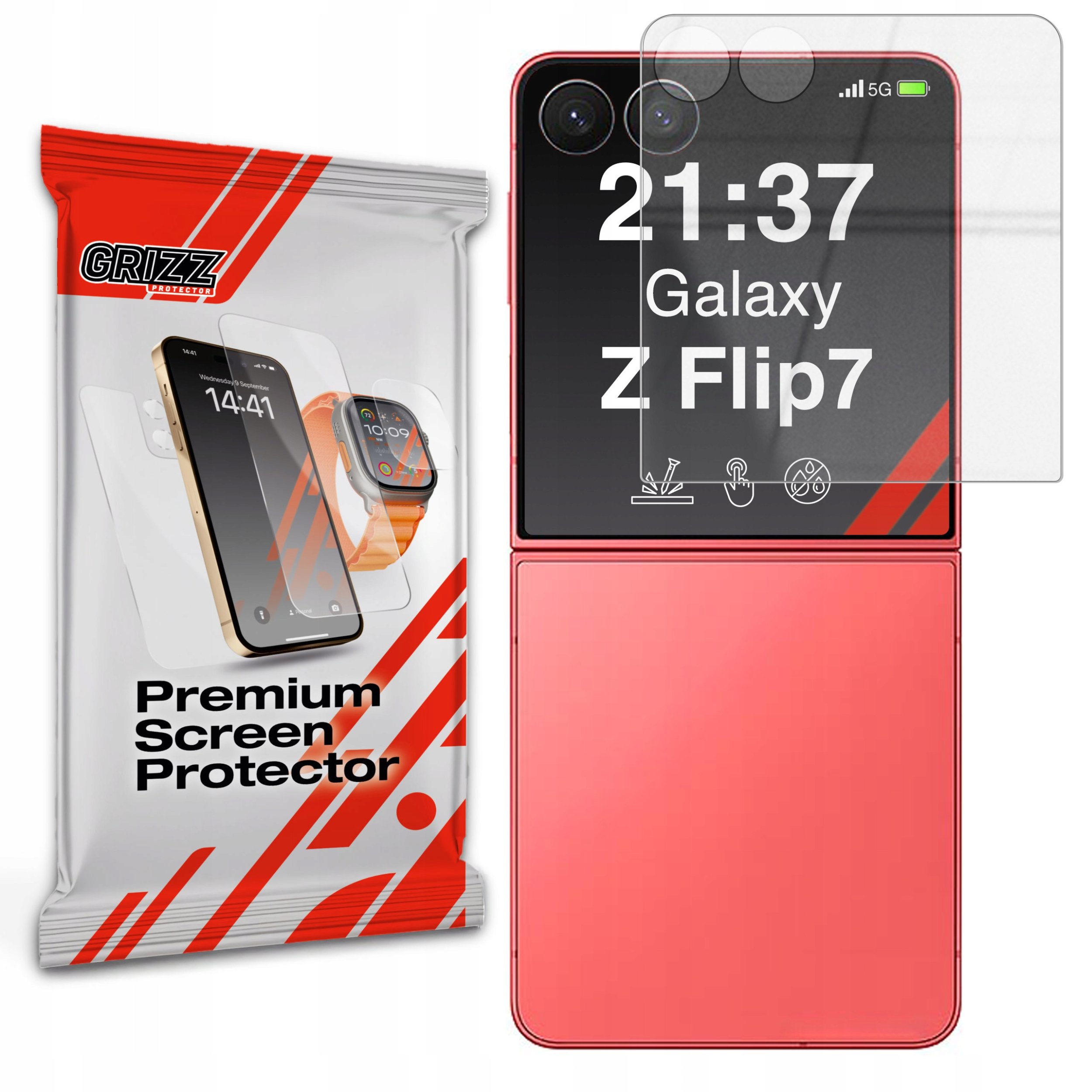 Szkło hybrydowe GrizzGlass HybridGlass do Samsung Galaxy Z Flip7