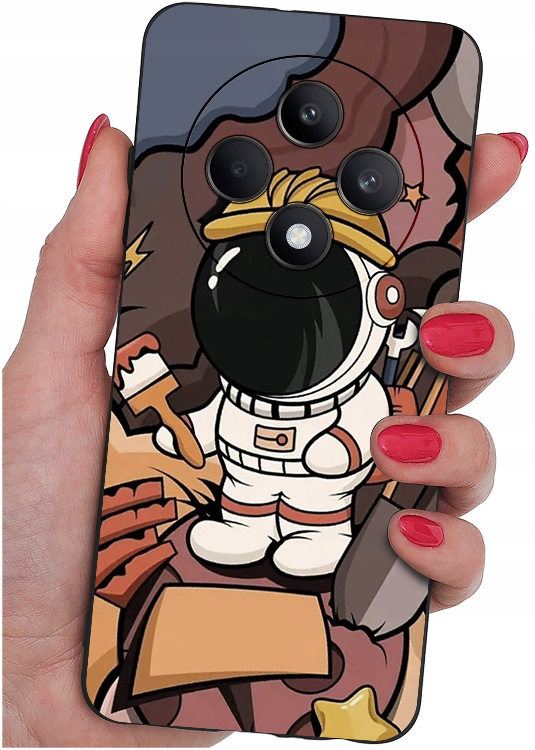 Etui do Oppo Reno 12 F 5G | 12 FS 5G WZORY |SILIKONOWE MATT CASE + SZKŁO 9H