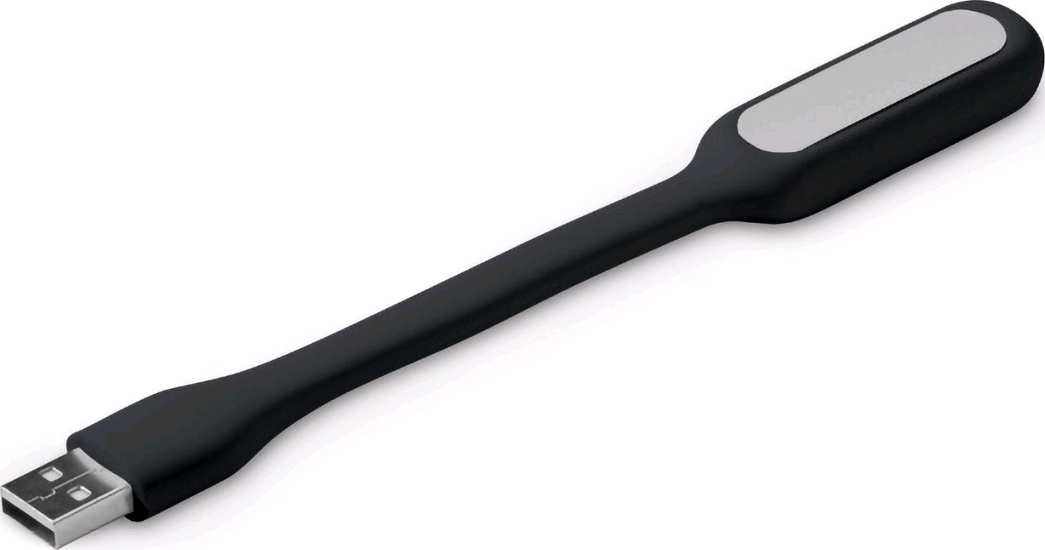 C-TECH USB lampička k notebooku UNL-04, flexibilní, černá