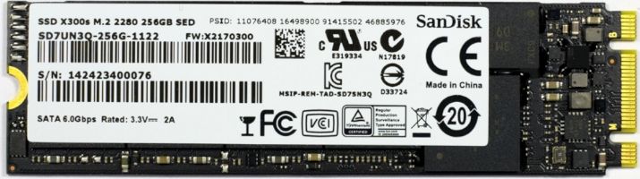 Dysk SSD SanDisk Dysk SSD Sandisk X300s 256GB M.2 2280 SATA 520/460 Mb/s