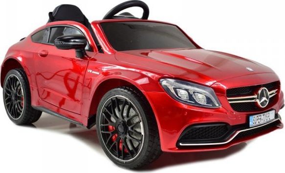 Super-Toys MERCEDES C 63 S COUPE, MIĘKKIE SIEDZENIE , MIEKKIE KOŁA, SYSTEM ESW, 5 PUNKTOWE PASY /QY-1588 uniwersalny