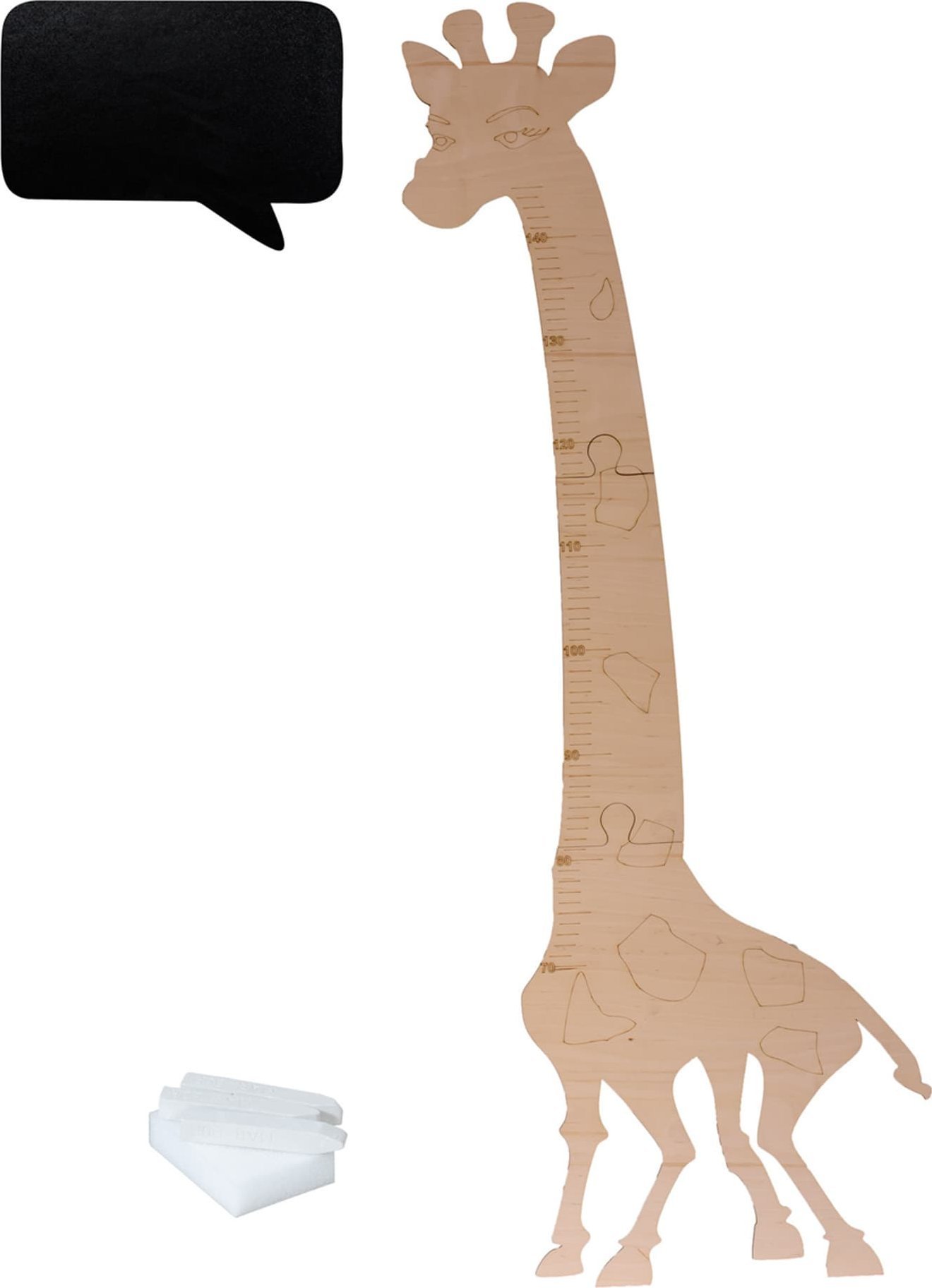 Feeby Miarka wzrostu drewniana żyrafa 125 cm