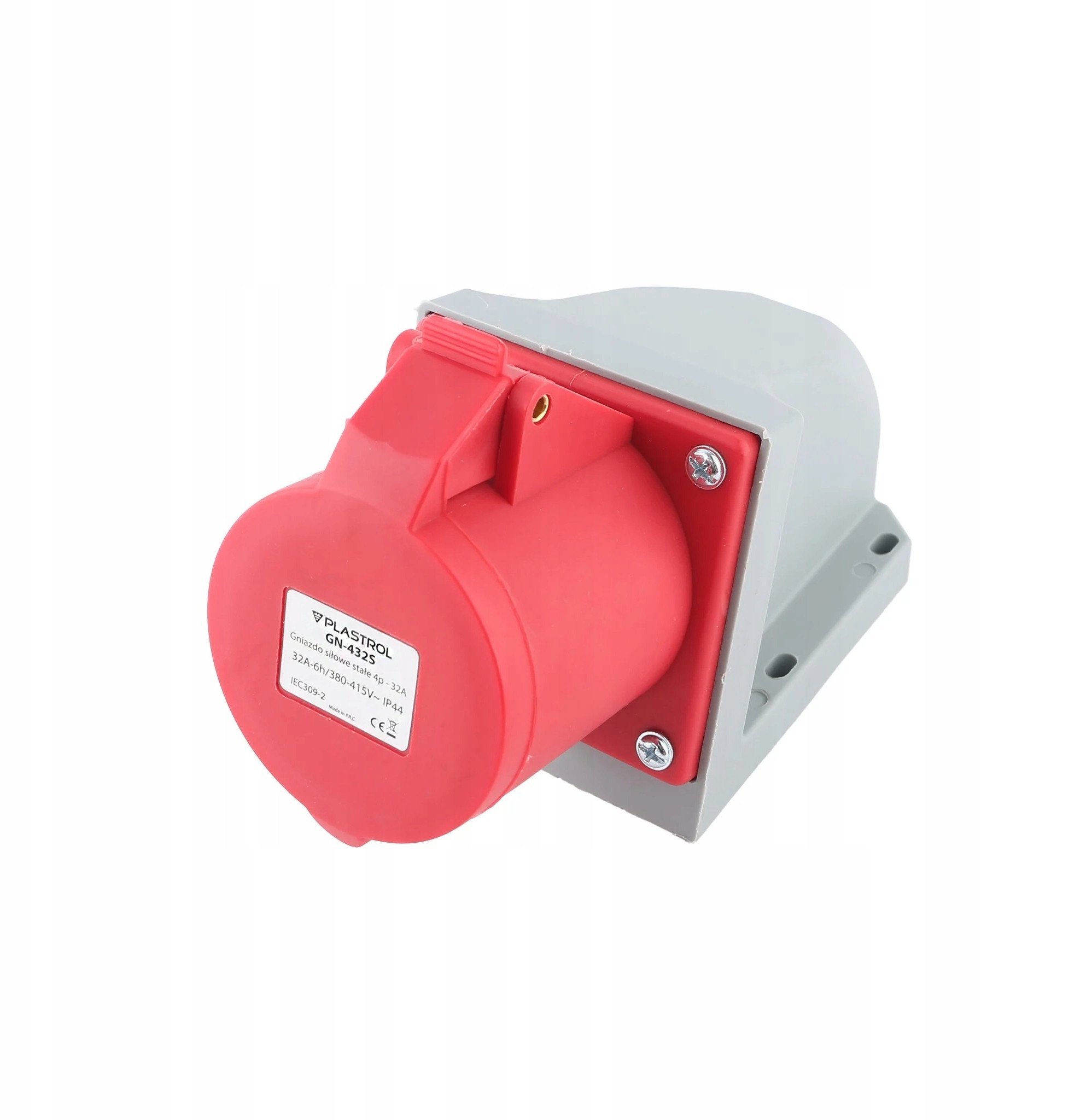 Gniazdo siłowe stałe 4p - 32A GN-432S Plastrol