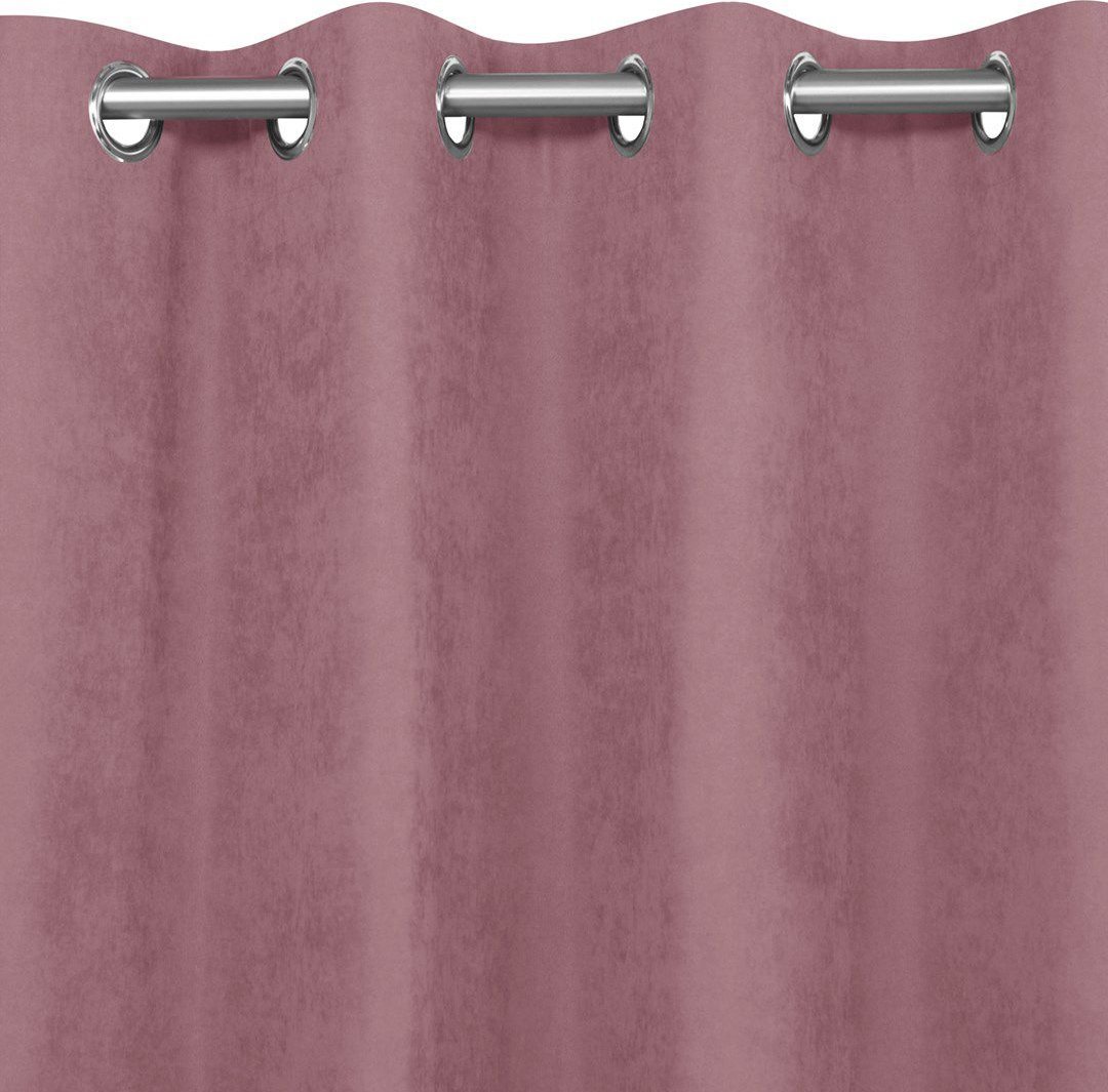 Homede Zasłona MILANA różowy szenila 280x225 HOMEDE