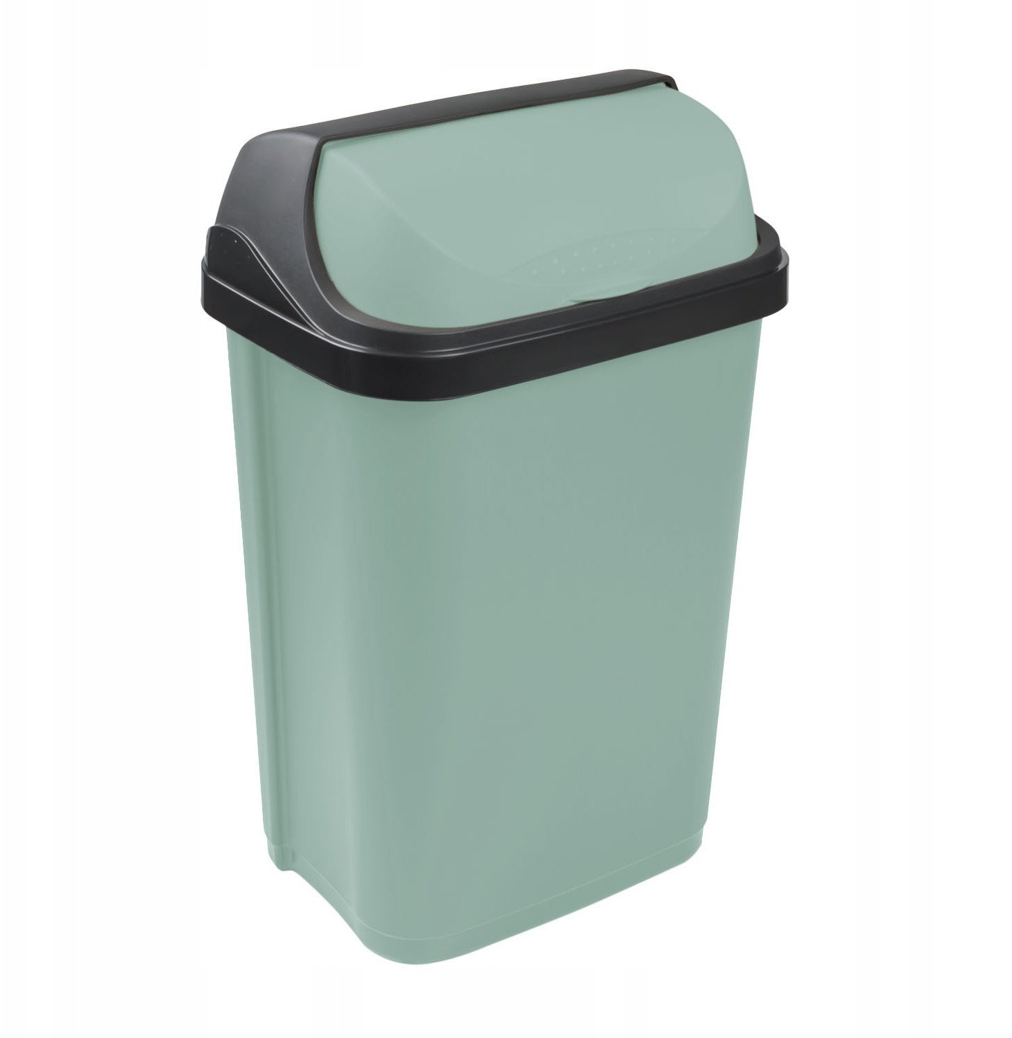 Waste bin with rotating lid 10L Rasmus 25 5x19x39cm green 4052396104622