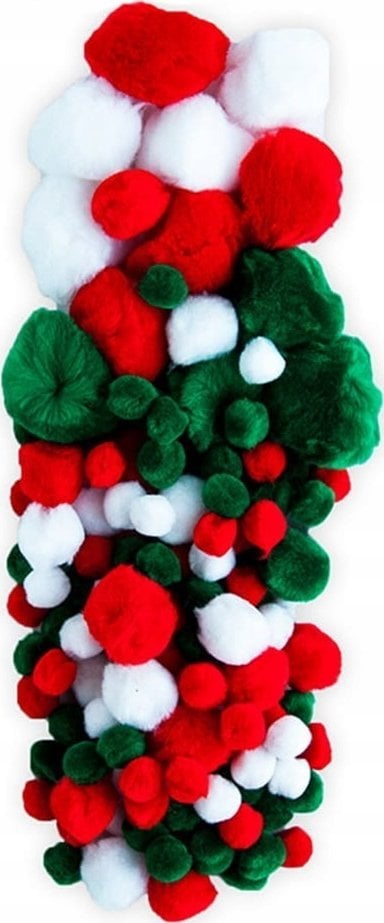 DP Craft Pompony akrylowe DPCRAFT mix świąteczny 100szt.