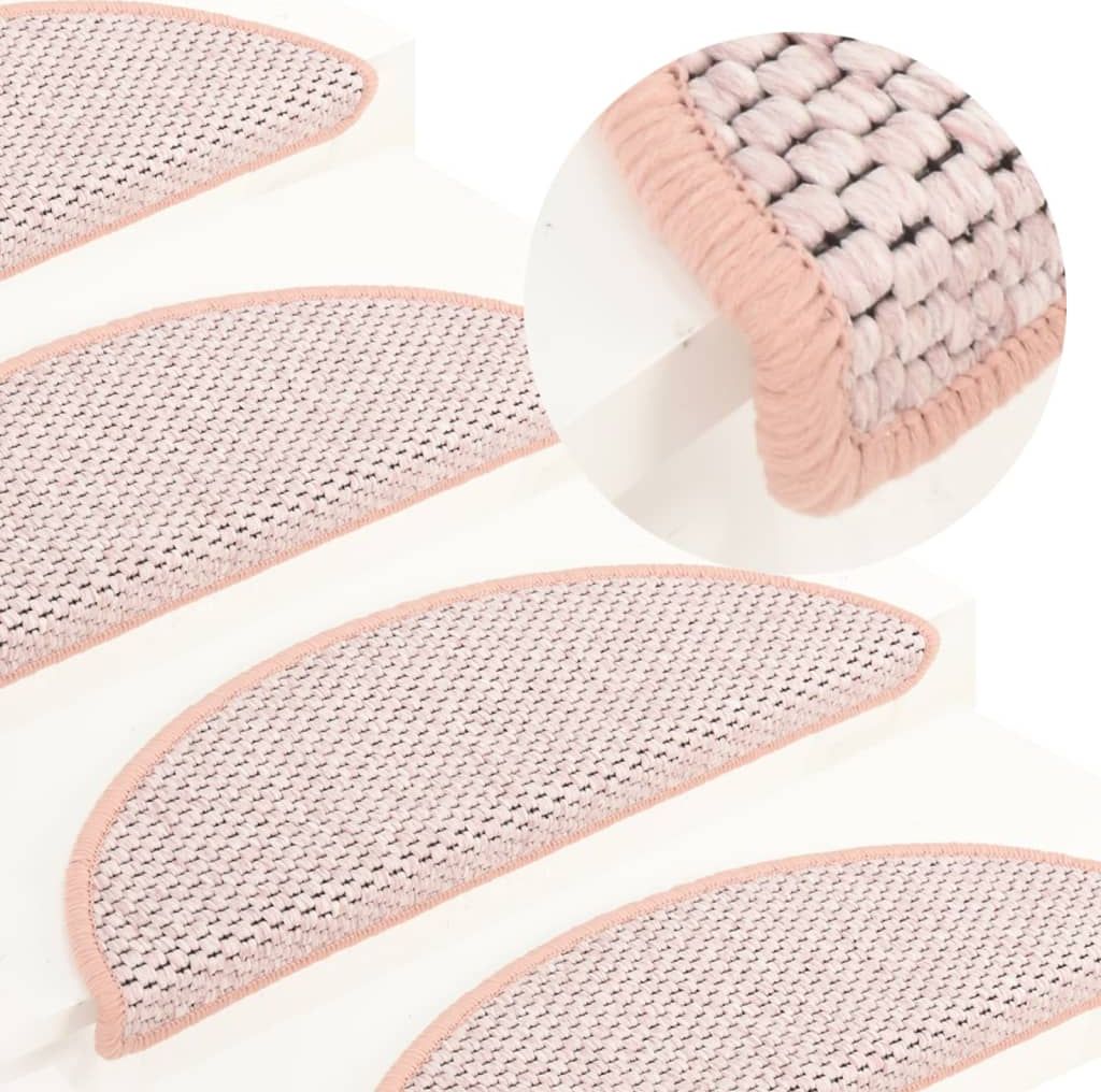 vidaXL Samoprzylepne nakładki na schody, 15 szt., 65x25 cm, czerwone