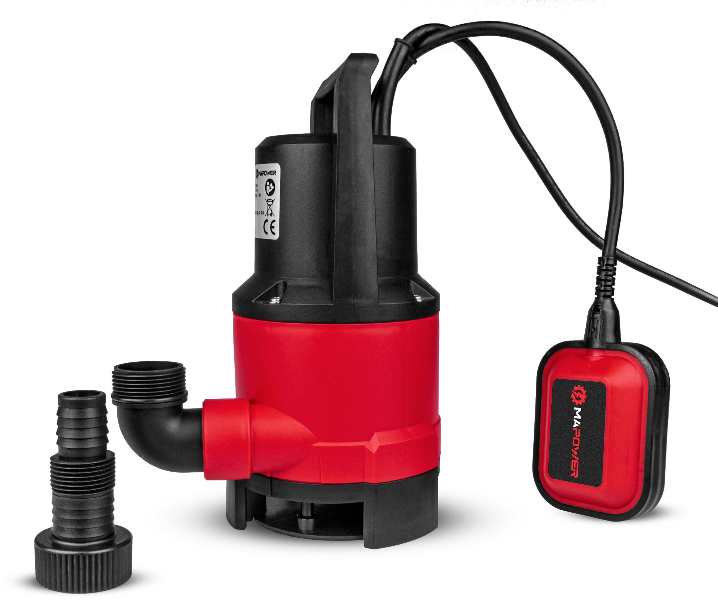 POMPA DO WODY CZYSTEJ BRUDNEJ BASENU PŁYWAK ZANURZENIOWA 400W MOCNA MAPOWER