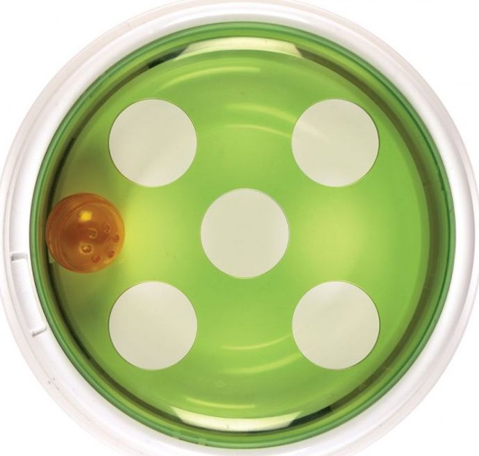 Catit Catit Senses 2.0 Ball Dome, zabawka z piłką, dla kota, na baterie, 24x24x9 cm