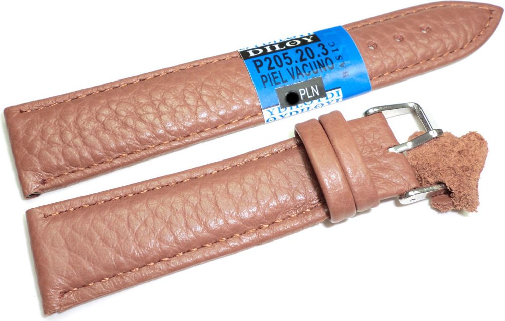 Diloy Skórzany pasek do zegarka 20 mm Diloy P205.20.3