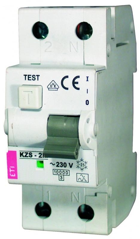 Eti-Polam Wyłącznik różnicowo-nadprądowy KZS-2M 2P 16A C 0,03A typ AC - 002173124