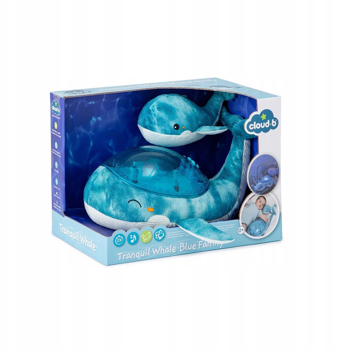 CLOUD`B-CLTT-7901-LAMPKA NOCNA WIELORYB NIEBIESKI