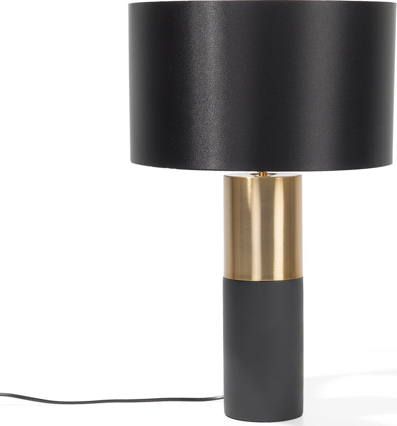 Lampa stołowa Beliani czarna (82699)