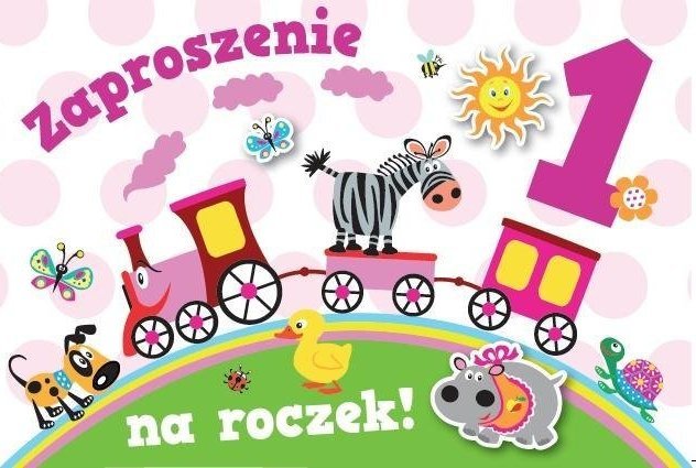 Armin Style Zaproszenie Urodziny Roczek ZA-85 (10szt.)