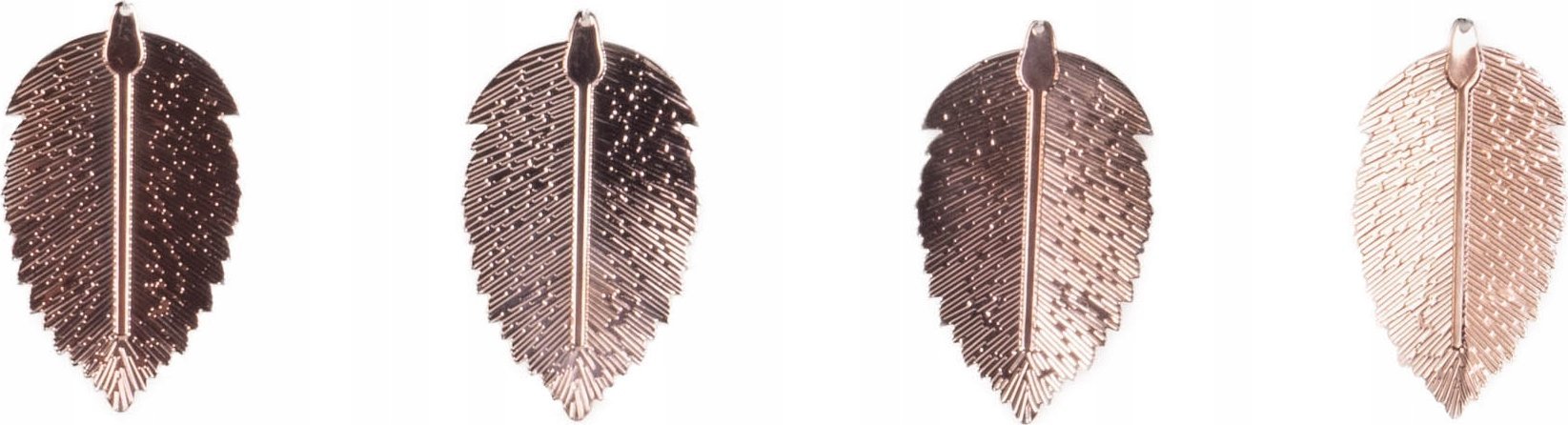 Dekoracja świąteczna Home Styling Collection Dekoracje świąteczne, złote zawieszki listki, 4 sz.