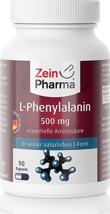 Zein Pharma Zein Pharma - L-Fenyloalanina, 500mg, 90 kapsułek