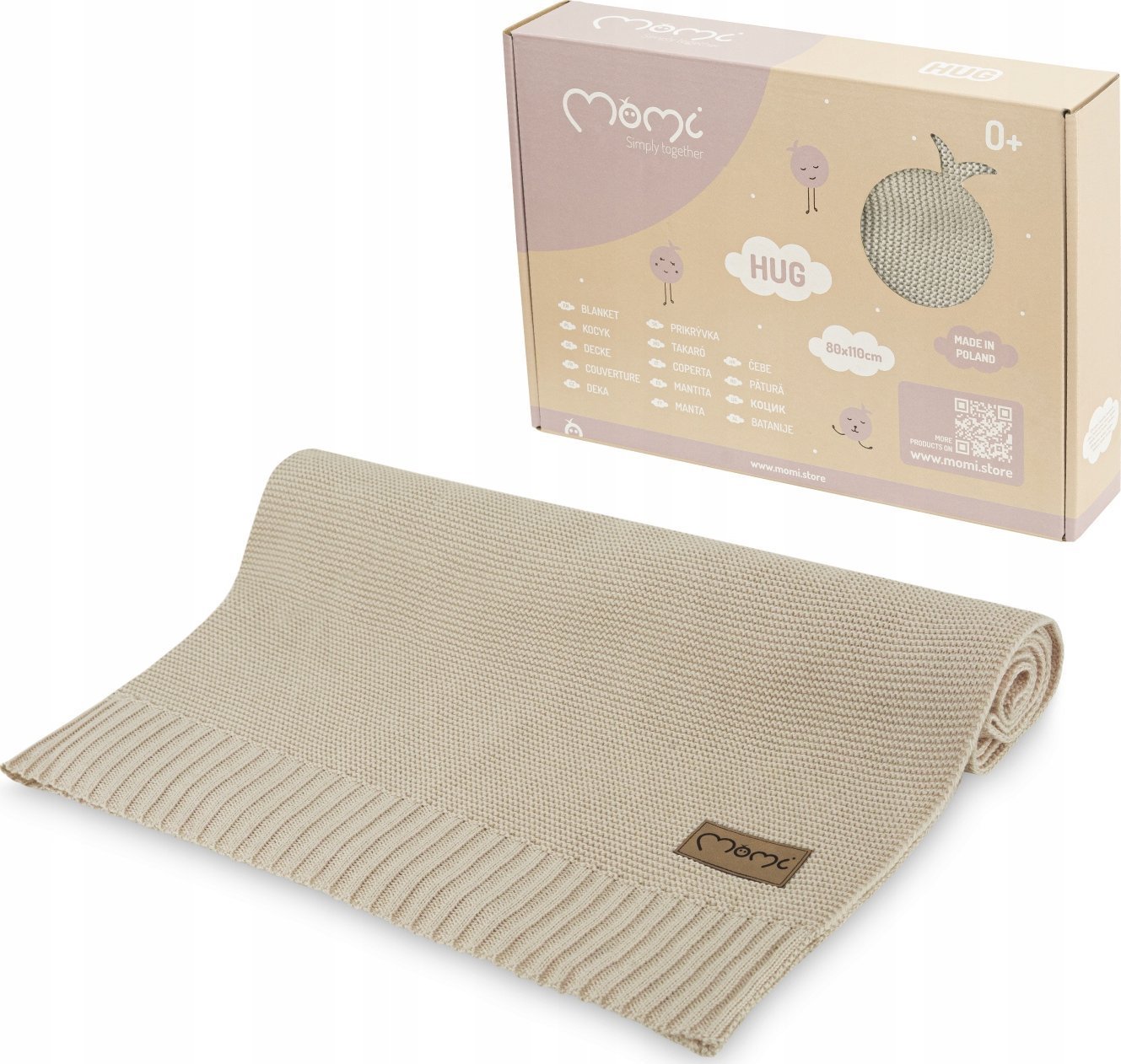 MOMI HUG KOCYK BEŻOWY