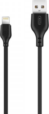Kabel USB XO USB-A - Lightning 1 m Czarny (71001)