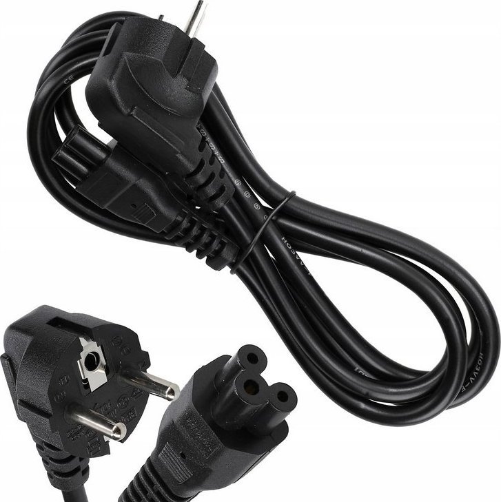 Kabel zasilający QGeeM Przewód zasilający koniczynka do zasilacza laptop